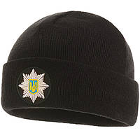 M-Tac шапка Поліція тонка в'язка 100% акрил чорна L/XL