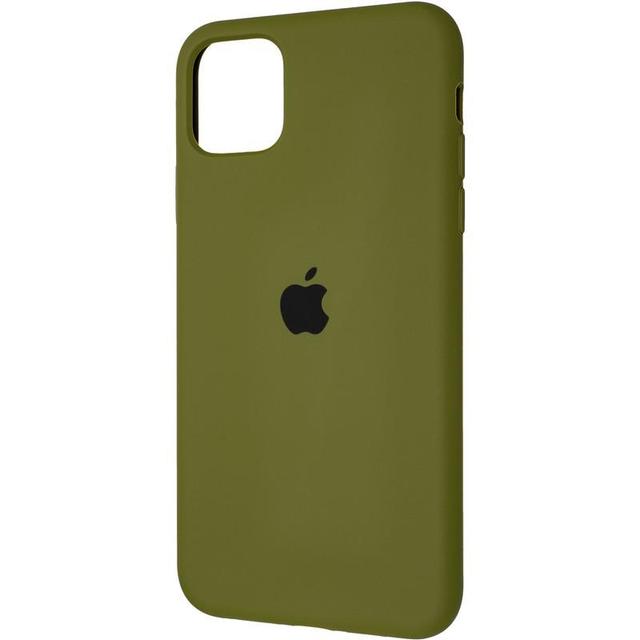 Силиконовый чехол Silicon Case для Iphone 11 темно-зеленый -2