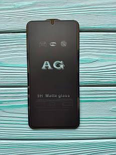 Захисне скло AG Matte Full Glue для Xiaomi Redmi Note 9S / Note 9 Pro Матове Чорне