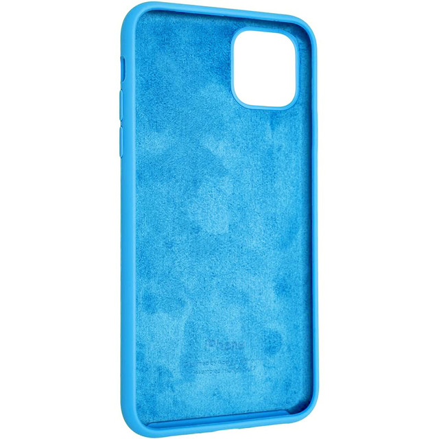 Силиконовый чехол Silicon Case для Iphone X синий -1