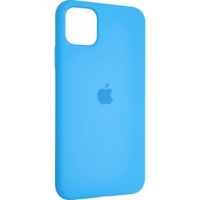 Силиконовый чехол Silicon Case для Iphone 11 синий -3