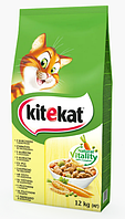 Сухий корм для кішок KITEKAT (Кітікет) курка з овочами, 1,8 кг