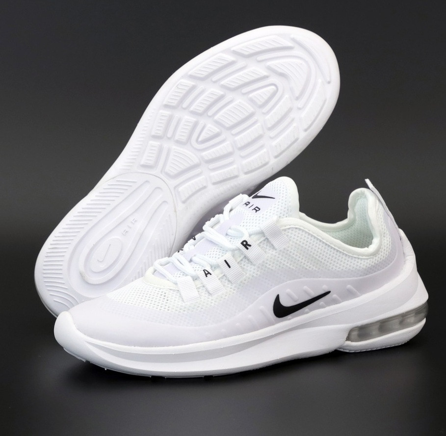 Чоловічі кросівки Nike Air Max Axis GS White у сітку. Живе фото. Топ топ