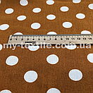 Натуральний льон великий горох Гірчиця, фото 2