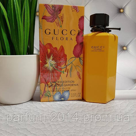Женские духи гуччи флора гардения лимитед Gucci Flora Gorgeous Gardenia Limited Edition (лиц) парфюм запах, фото 2