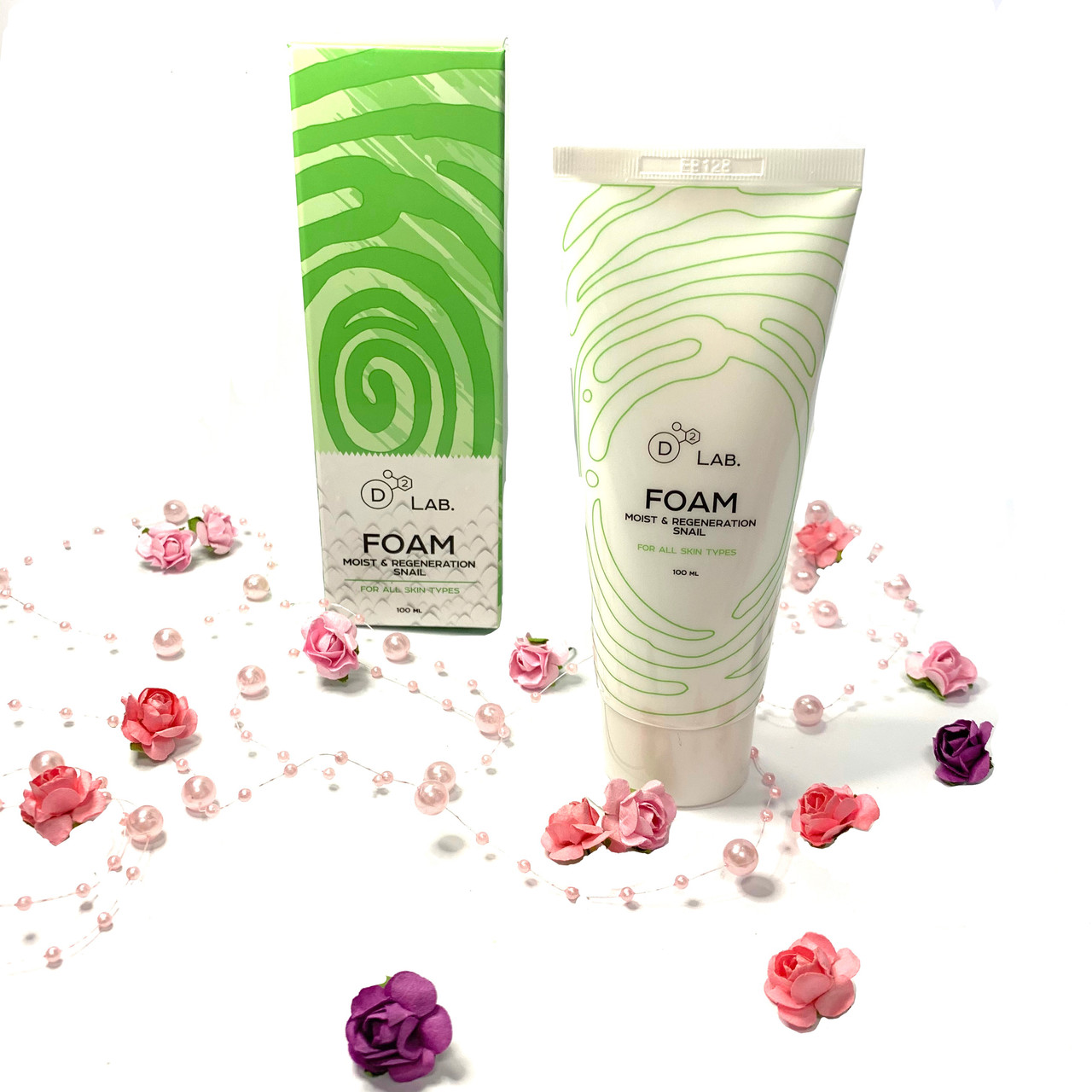 Пінка для вмивання МУЦИН СЛИМАКИ D2 Lab FOAM MOIST & REGENERATION SNAIL, 100 мл