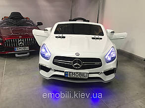 Дитячий електромобіль кабріолет Mercedes-Benz SL65, багажник задній, led-підсвітка днища, амортизатори 4 шт.