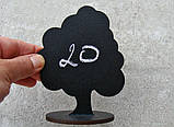 Цінник дерев'яний крейдяний грифельний для написів крейдою та маркером (Дерево), фото 2