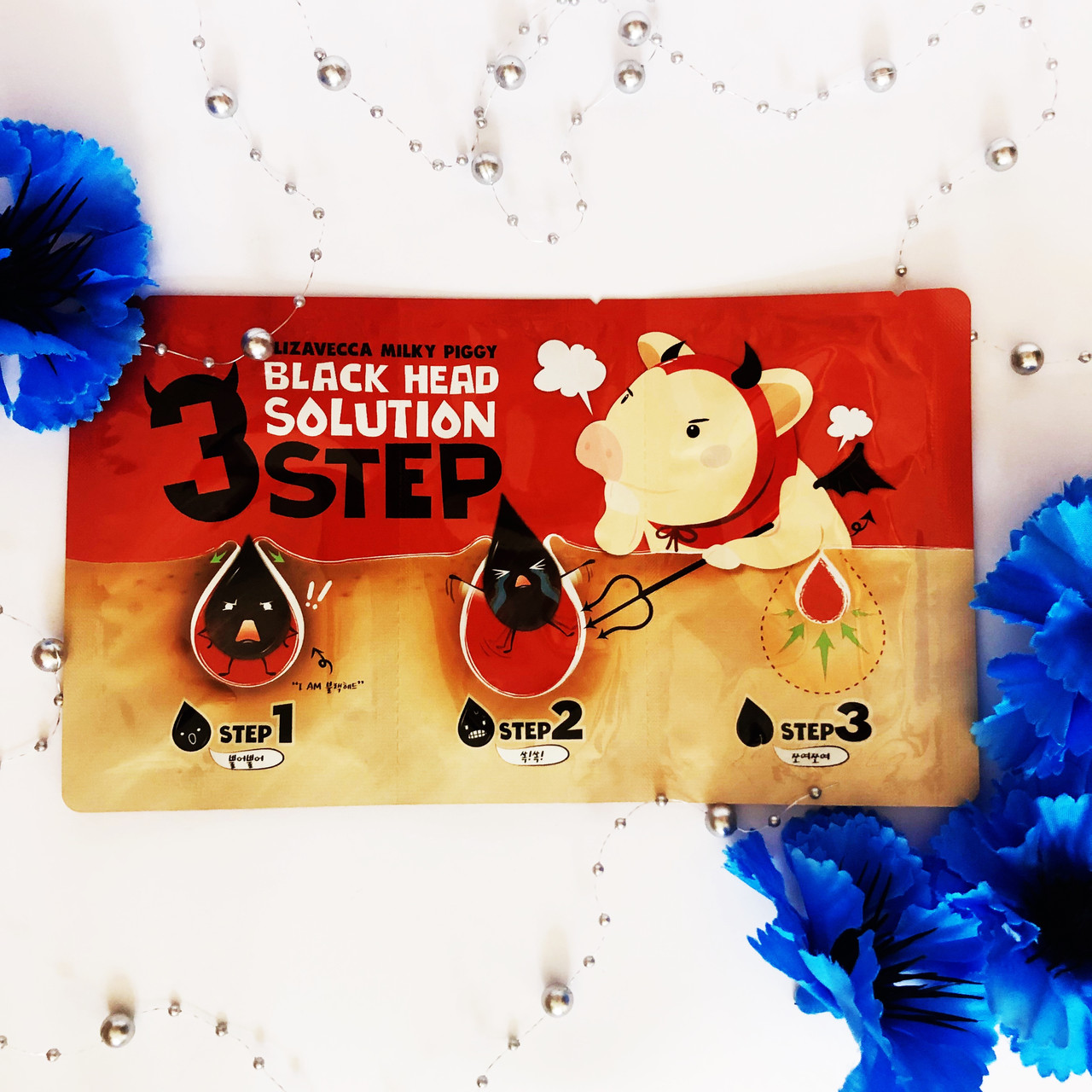 Набір 3 кроки для видалення чорних крапок Elizavecca Face Care Milky Piggy Black Head Solution 3 Step, фото 1