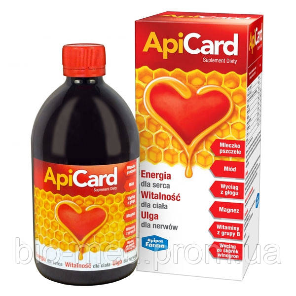 ApiCard — тонізувальний сироп для серця, 500 мл, фото 1