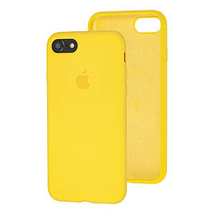 Чохол Silicone Case full для iPhone 7 Yellow жовтий (айфон 7)