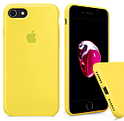 Чохол Silicone Case full для iPhone 7 Yellow жовтий (айфон 7), фото 3