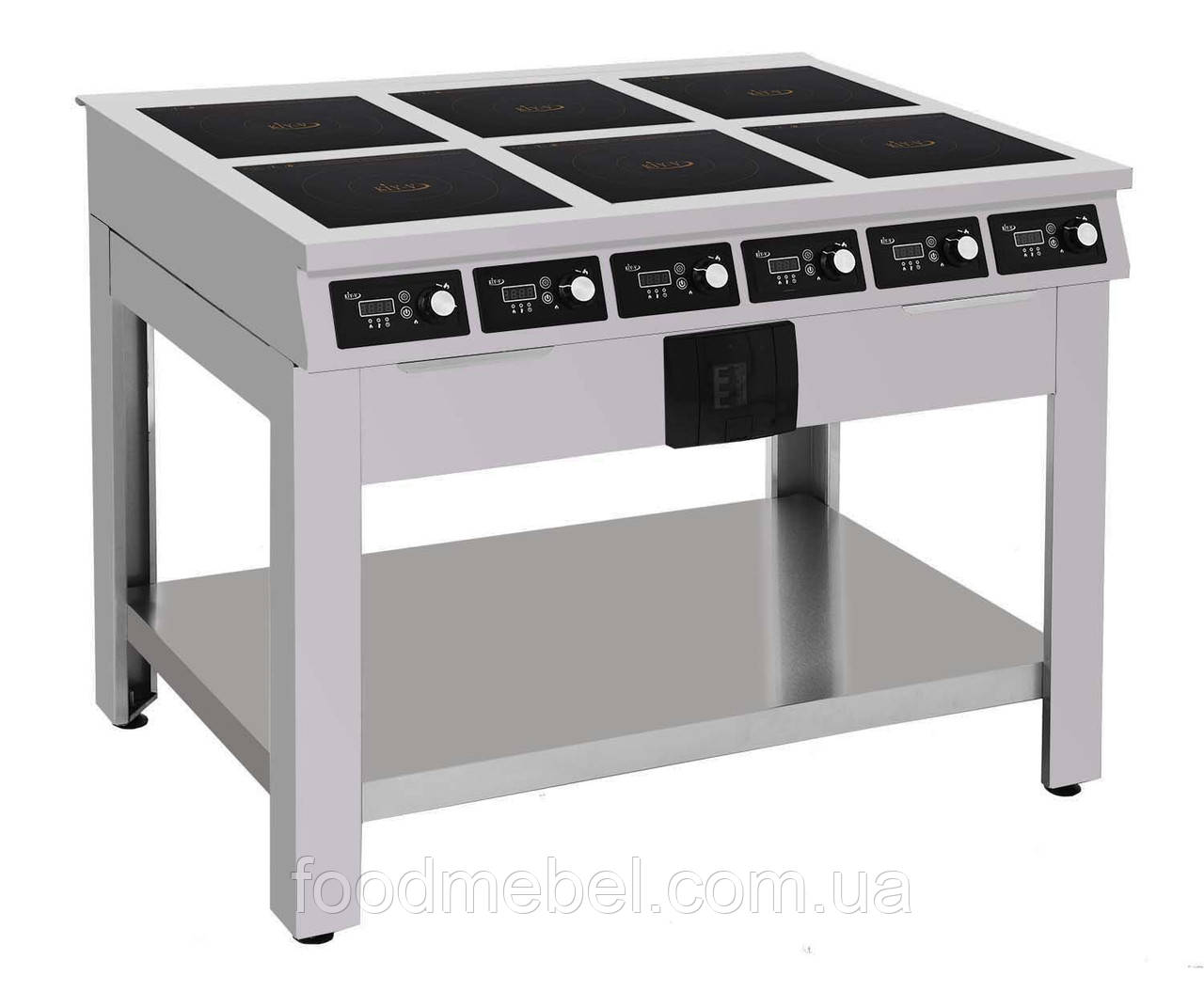 Индукционная плита ПИ-6.2-15 на 6 конфорок 2,5 кВт | FoodMebel