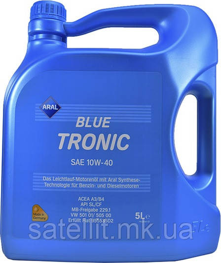 Олива моторна ARAL 10W40 BlueTronic SL/CF 5L