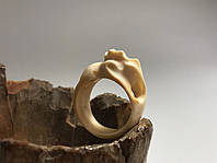 Кольцо из бивня мамонта, Перстень "Абстракция" из бивня мамонта, Украшение "Абстракция", Украшения из кости