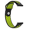 Спортивний ремінець Primolux Perfor Sport з перфорацією для годинника Xiaomi Huami Amazfit Stratos 3 - Black&Green, фото 3