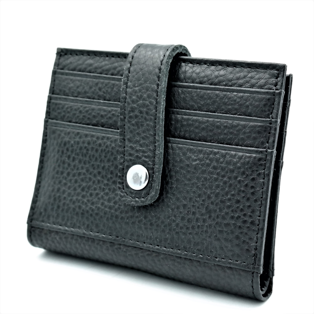 Чоловічий гаманець-візительниця Weatro Чорний mk-card-001, фото 1