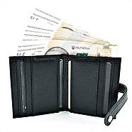 Чоловічий гаманець-візительниця Weatro Чорний mk-card-001, фото 3