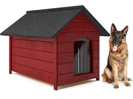 Будка для собаки з дерева, собача будка Dog Comfort XL — 104 х 74 х 90 см, фото 1