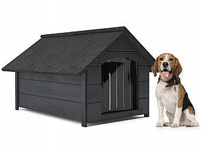 Будка для собаки з дерева, собача будка Dog Comfort L — 81 х 68 х 62 см