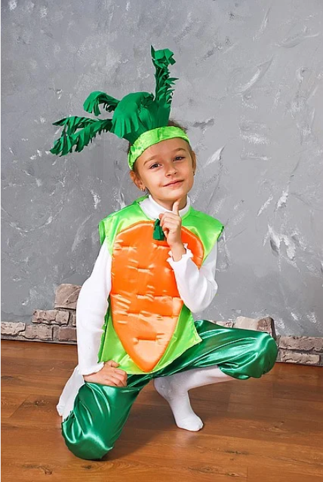 Дитячий костюм Морквина від 3 до 9 років