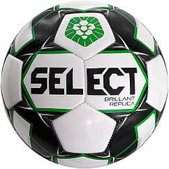 М'яч футбольний SELECT Brillant Replica PFL (01) білий/серий р.5 (3595846012)