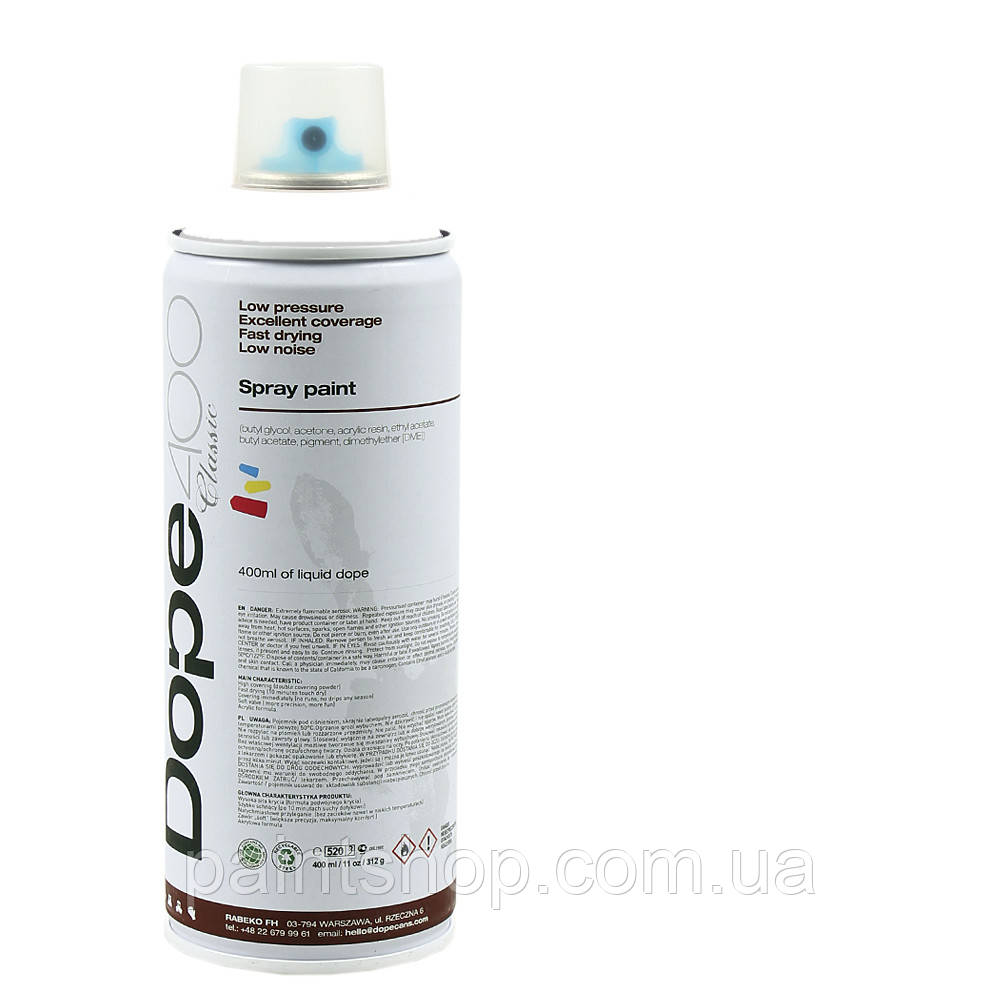 Аерозольна фарба Dope D-200 White (Білий) 400 мл