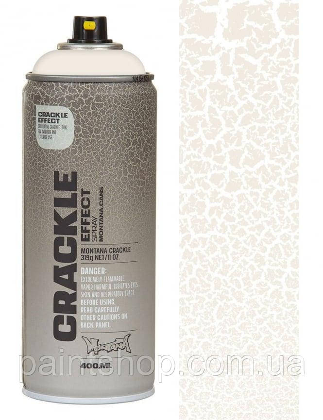 Фарба аерозольна Montana Crackle EC9010 Pure White (Білосніжна) 400 мл