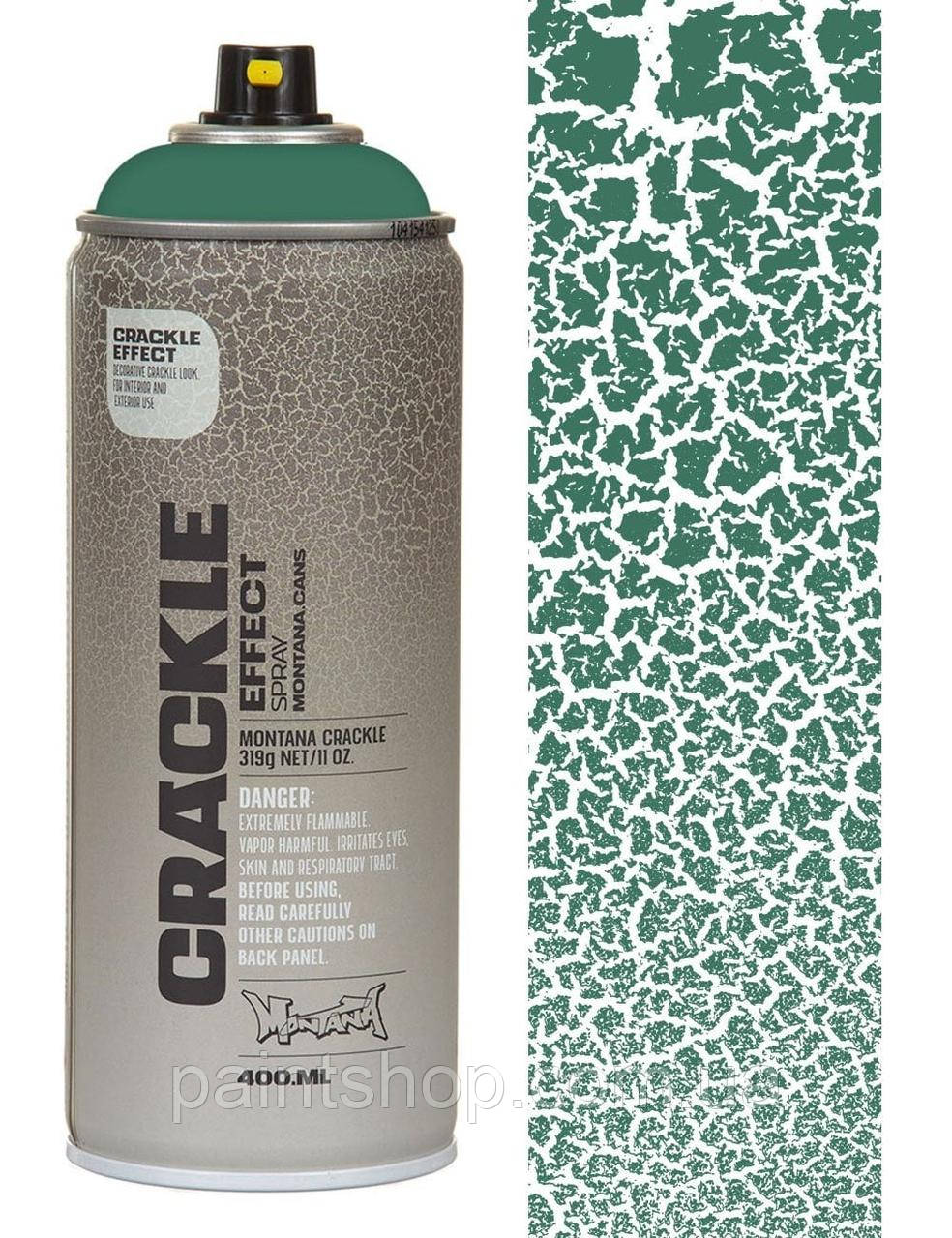 Фарба аерозольна Montana Crackle EC6000 Patina Green (Зелений) 400 мл