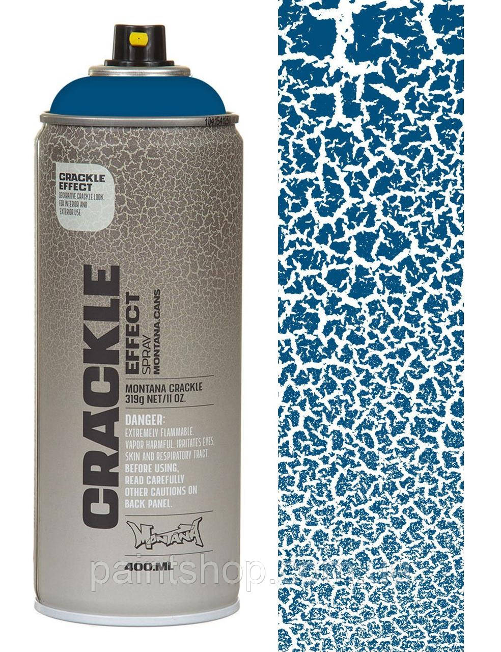 Фарба аерозольна Montana Crackle EC5010 Gentian Blue (Синій) 400 мл
