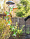 Ліхтар садовий Колібрі на сонячній батареї, вітряного дзвіночок, водонепроникний., фото 2