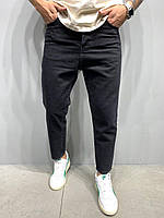 Мужские джинсы бойфренд черные, свободные турецкие модные джинсы(весна, осень) Mom Jeans черный