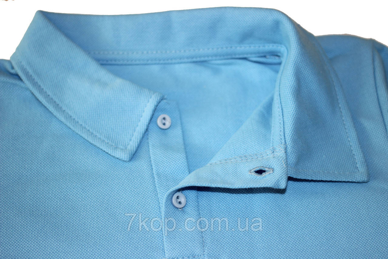 Рубашка поло для мальчика, голубая, рост 122 см, 128 см, Robinzone - фото 5 - id-p1222923213