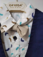 Комплект для хлопчика (теніска, жилет, шорти) Oryeda 1233, 3р. червоний/синій