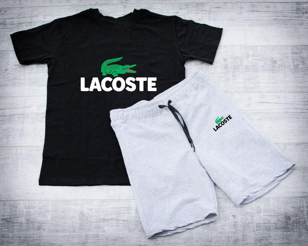 Чоловічий комплект футболки та шорти Лакоста (Lacoste)/ Літні комплекти для чоловіків