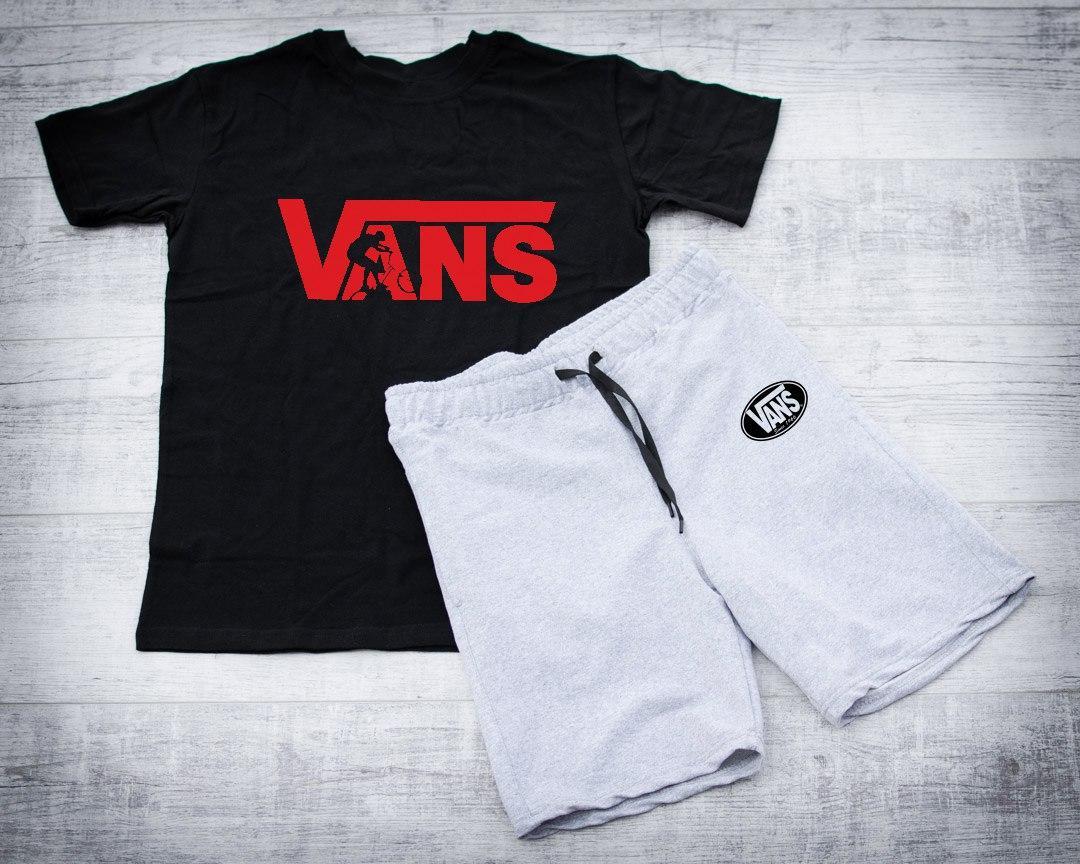 Літній комплект Венс (Vans) шорти та футболка/ Літні комплекти для чоловіків