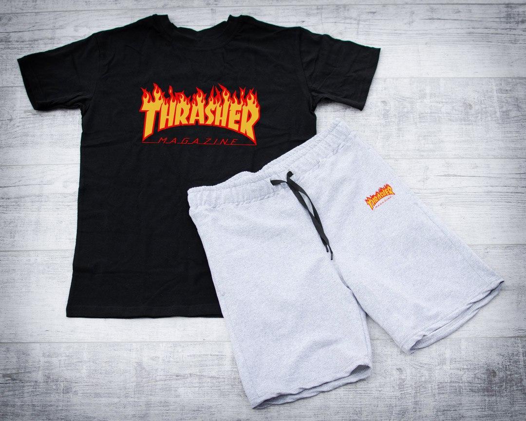 Літній комплект Трешер (Thrasher) шорти та футболка/ Літні комплекти для чоловіків