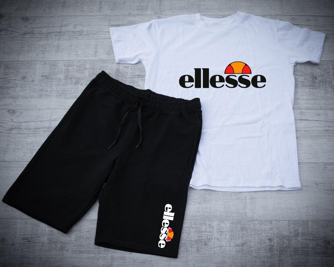 Чоловічий комплект шорти та футболка ellesse/ Літні комплекти для чоловіків