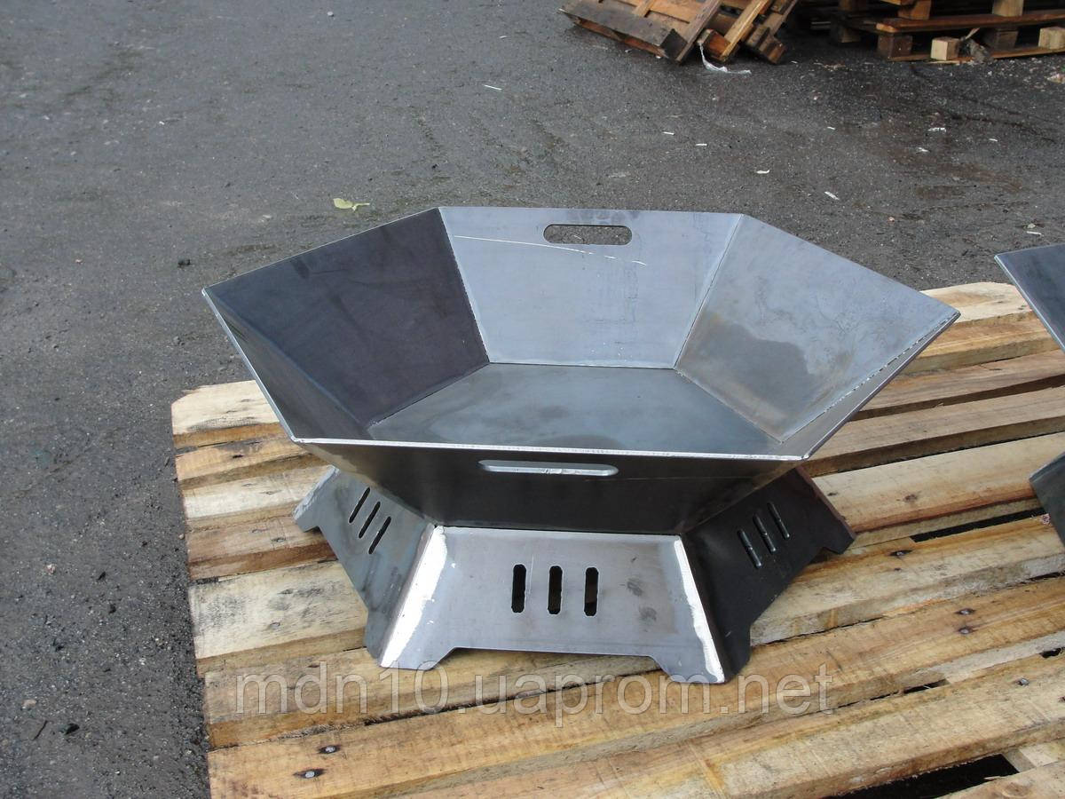 Костровая чаша шестигранная, 70 см