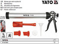 Пистолет для затирания швов YATO Польша L=400 мм насадки YT-67583