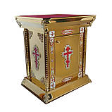 Жертовник церковний із латунним литтям 80х60 см, фото 2