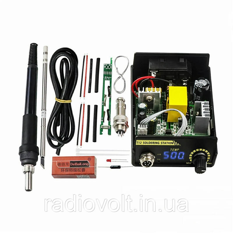 Паяльна станція Hakko T12 72 Вт, набір для збирання, корпус, блок живлення