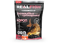 Прикормка Real Fish 1кг Рыболовная прикормка Карп (кислая груша)