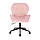 Перукарське крісло на пневматиці Hrove Form HR212K рожевий велюр чорні колеса, фото 3