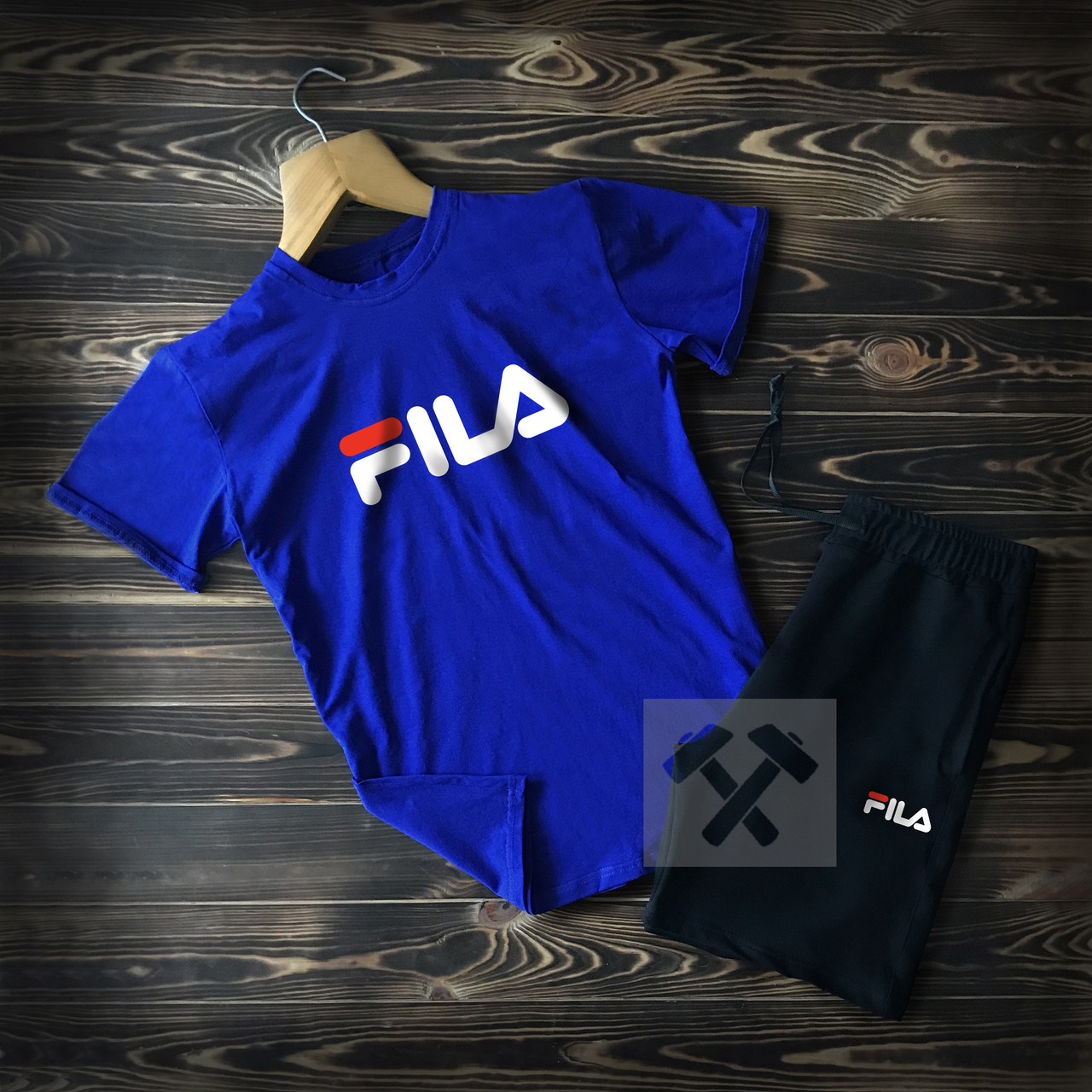 Літній чоловічий комплект Філа (Fila) — футболка та шорти (9 різновидів)/ Літні комплекти для чоловіків
