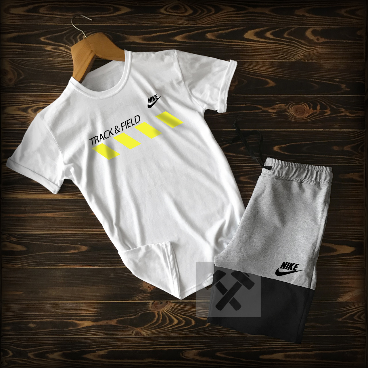 Літній чоловічий комплект Найк (Nike) — футболка та шорти/ Літні комплекти для чоловіків