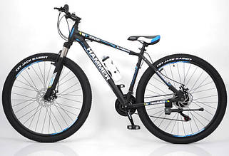 Гірський велосипед HAMMER-27,5 Чорно-синій Японія Shimano на зріст від 160 см до 190 см