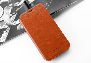 Шкіряний чохол-книжка MOFI для Samsung Galaxy A8 A8000 коричневий