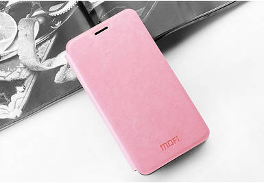 Шкіряний чохол-книжка MOFI для Samsung Galaxy A8 A8000 рожевий