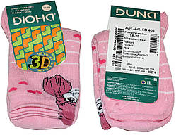 Шкарпетки для дівчинки, махрові рожеві з собачкою, р. 18-20, Дюна